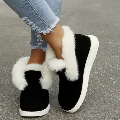 Snow Boots Warm Winter Shoes Plush Fur Ankle Boots Women Snow Boots Warm Winter Shoes Plush Fur Ankle Boots Women