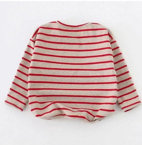 Fashion Striped Print 2021 Kids Baby Girls Clothes Cotton Long Sleeve T Shirts For Children Girls Autumn Spring Baby Clothing Fashion Striped Print 2021 Kids Baby Girls Clothes Cotton Long Sleeve T Shirts For Children Girls Autumn Spring Baby Clothing