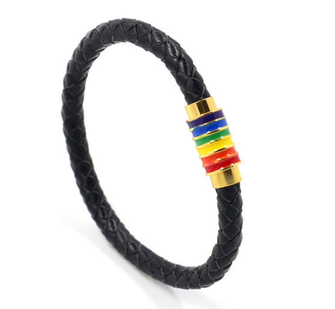 Simple Titanium Steel Rainbow Oil Drop Magnetic Bracelet Simple Titanium Steel Rainbow Oil Drop Magnetic Bracelet