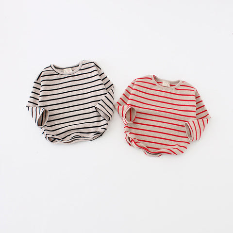Fashion Striped Print 2021 Kids Baby Girls Clothes Cotton Long Sleeve T Shirts For Children Girls Autumn Spring Baby Clothing Fashion Striped Print 2021 Kids Baby Girls Clothes Cotton Long Sleeve T Shirts For Children Girls Autumn Spring Baby Clothing