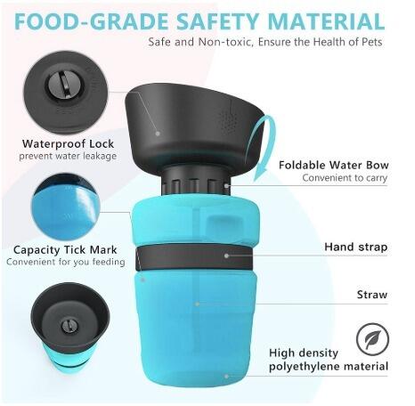 Pet Outdoor Foldable Bottle Dog Travel Water Bottle Dog Water Dispenser Pet Outdoor Foldable Bottle Dog Travel Water Bottle Dog Water Dispenser