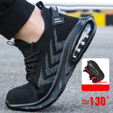 Indestructible Steel Toe Work Shoes Men Sneakers Fashion Air Cushion Safety Shoes Indestructible Steel Toe Work Shoes Men Sneakers Fashion Air Cushion Safety Shoes