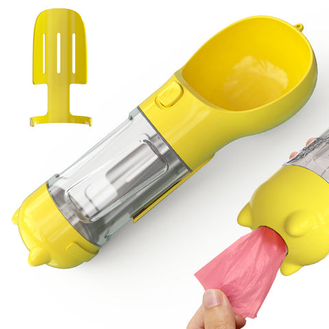 Pet Water Bottle Feeder Bowl Garbage Bag Storage Portable Pet Outdoor Travel 3 In 1 Dog Water Bottle Pet Water Bottle Feeder Bowl Garbage Bag Storage Portable Pet Outdoor Travel 3 In 1 Dog Water Bottle