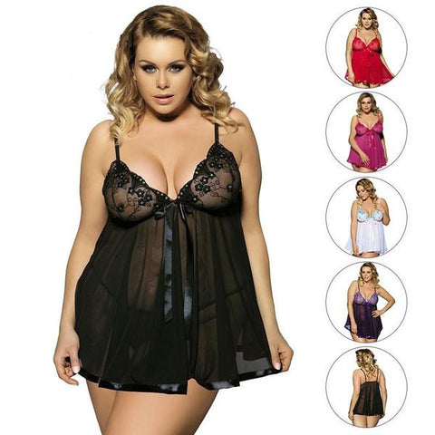 Women Sexy Lingerie Big Code 6XL  Sleepwear Sleepdress Women Sexy Lingerie Big Code 6XL  Sleepwear Sleepdress