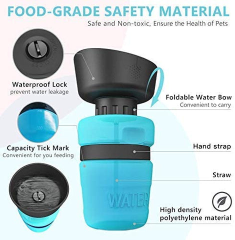 Pet Outdoor Foldable Bottle Dog Travel Water Bottle Dog Water Dispenser Pet Outdoor Foldable Bottle Dog Travel Water Bottle Dog Water Dispenser