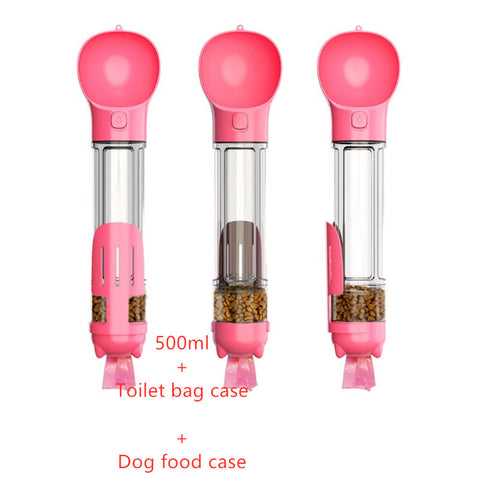 Pet Water Bottle Feeder Bowl Garbage Bag Storage Portable Pet Outdoor Travel 3 In 1 Dog Water Bottle Pet Water Bottle Feeder Bowl Garbage Bag Storage Portable Pet Outdoor Travel 3 In 1 Dog Water Bottle