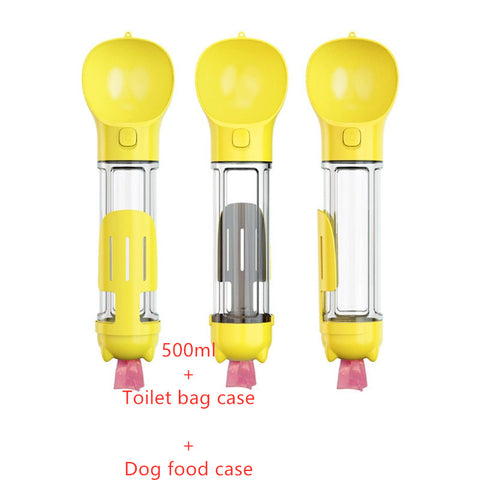 Pet Water Bottle Feeder Bowl Garbage Bag Storage Portable Pet Outdoor Travel 3 In 1 Dog Water Bottle Pet Water Bottle Feeder Bowl Garbage Bag Storage Portable Pet Outdoor Travel 3 In 1 Dog Water Bottle