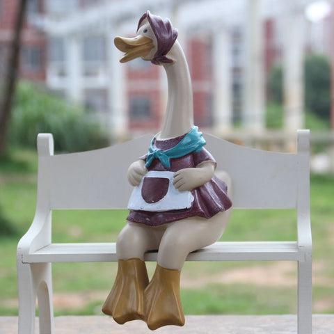 Creative Resin Couple Duck Ornaments Creative Resin Couple Duck Ornaments