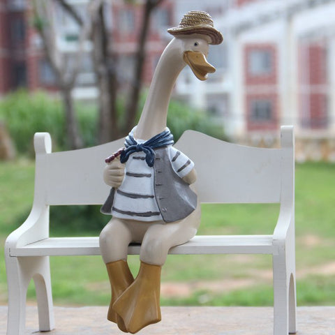 Creative Resin Couple Duck Ornaments Creative Resin Couple Duck Ornaments