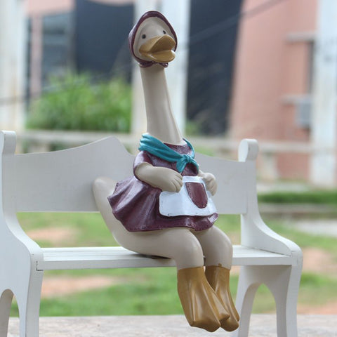 Creative Resin Couple Duck Ornaments Creative Resin Couple Duck Ornaments