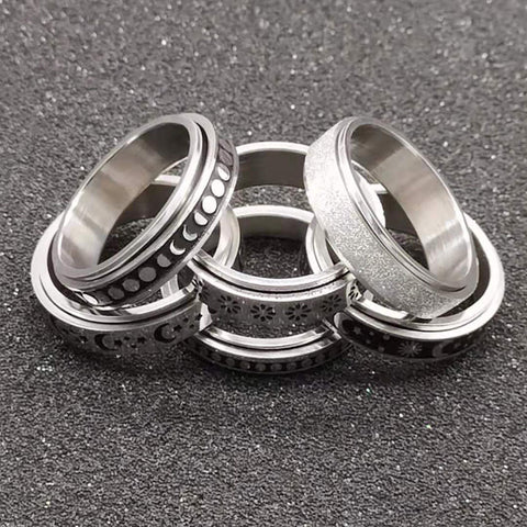 Stainless Steel Rotatable Ring To Relieve Anxiety Stainless Steel Rotatable Ring To Relieve Anxiety