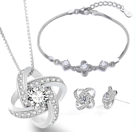 925 Sterling Silver Necklace For Women Forever Heart AAA Zircon Mosaic Necklaces & Pendants Gift 925 Sterling Silver Necklace For Women Forever Heart AAA Zircon Mosaic Necklaces & Pendants Gift