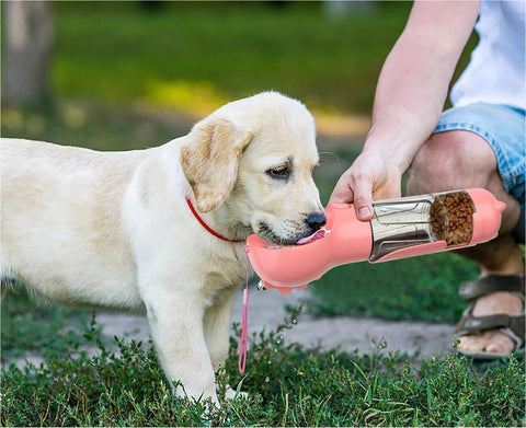 Pet Water Bottle Feeder Bowl Garbage Bag Storage Portable Pet Outdoor Travel 3 In 1 Dog Water Bottle Pet Water Bottle Feeder Bowl Garbage Bag Storage Portable Pet Outdoor Travel 3 In 1 Dog Water Bottle