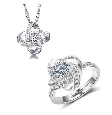 925 Sterling Silver Necklace For Women Forever Heart AAA Zircon Mosaic Necklaces & Pendants Gift 925 Sterling Silver Necklace For Women Forever Heart AAA Zircon Mosaic Necklaces & Pendants Gift