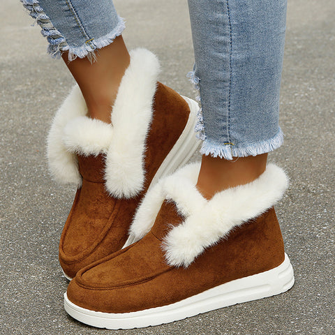 Snow Boots Warm Winter Shoes Plush Fur Ankle Boots Women Snow Boots Warm Winter Shoes Plush Fur Ankle Boots Women