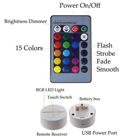 3D cute bear creative night light 3D cute bear creative night light