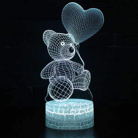 3D cute bear creative night light 3D cute bear creative night light