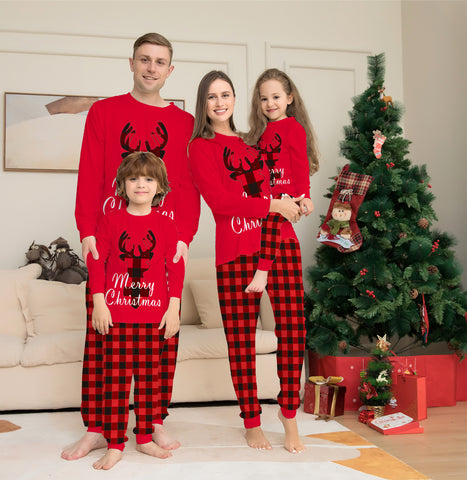 Christmas Family Matching Pajamas Set Christmas Holiday PJs Elk Top Pants Set Pajamas For Family Mom Dad Kids Baby Christmas Family Matching Pajamas Set Christmas Holiday PJs Elk Top Pants Set Pajamas For Family Mom Dad Kids Baby