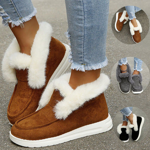 Snow Boots Warm Winter Shoes Plush Fur Ankle Boots Women Snow Boots Warm Winter Shoes Plush Fur Ankle Boots Women