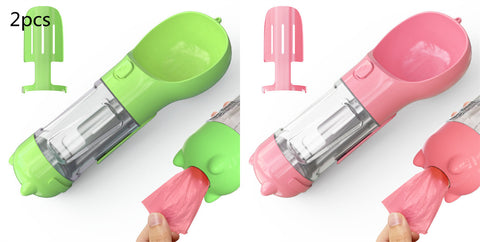 Pet Water Bottle Feeder Bowl Garbage Bag Storage Portable Pet Outdoor Travel 3 In 1 Dog Water Bottle Pet Water Bottle Feeder Bowl Garbage Bag Storage Portable Pet Outdoor Travel 3 In 1 Dog Water Bottle