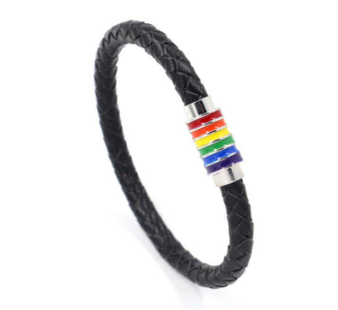 Simple Titanium Steel Rainbow Oil Drop Magnetic Bracelet Simple Titanium Steel Rainbow Oil Drop Magnetic Bracelet