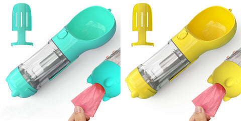 Pet Water Bottle Feeder Bowl Garbage Bag Storage Portable Pet Outdoor Travel 3 In 1 Dog Water Bottle Pet Water Bottle Feeder Bowl Garbage Bag Storage Portable Pet Outdoor Travel 3 In 1 Dog Water Bottle