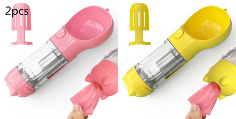 Pet Water Bottle Feeder Bowl Garbage Bag Storage Portable Pet Outdoor Travel 3 In 1 Dog Water Bottle Pet Water Bottle Feeder Bowl Garbage Bag Storage Portable Pet Outdoor Travel 3 In 1 Dog Water Bottle