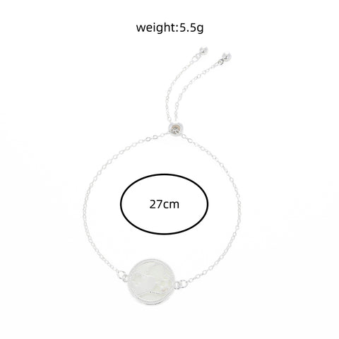 SILVER CIRCULAR PICTURE GLOW-IN-THE-DARK COUPLE HOLLOW HEART BRACELET SILVER CIRCULAR PICTURE GLOW-IN-THE-DARK COUPLE HOLLOW HEART BRACELET
