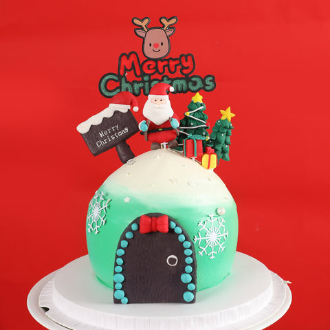Creativity Decoration Bells Antlers Christmas Cake Card Creativity Decoration Bells Antlers Christmas Cake Card