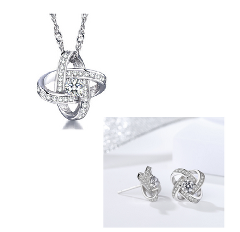 925 Sterling Silver Necklace For Women Forever Heart AAA Zircon Mosaic Necklaces & Pendants Gift 925 Sterling Silver Necklace For Women Forever Heart AAA Zircon Mosaic Necklaces & Pendants Gift