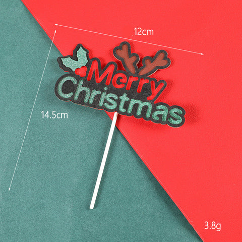 Creativity Decoration Bells Antlers Christmas Cake Card Creativity Decoration Bells Antlers Christmas Cake Card