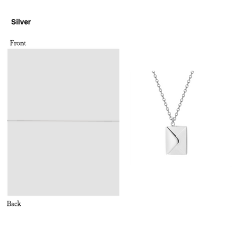 MloveAcc Genuine 925 Sterling Silver Necklace Women Envelope Lover Letter Pendant Best Gifts For Girlfriend MloveAcc Genuine 925 Sterling Silver Necklace Women Envelope Lover Letter Pendant Best Gifts For Girlfriend