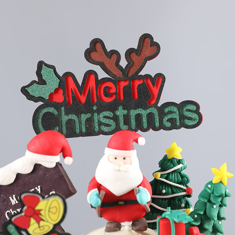 Creativity Decoration Bells Antlers Christmas Cake Card Creativity Decoration Bells Antlers Christmas Cake Card