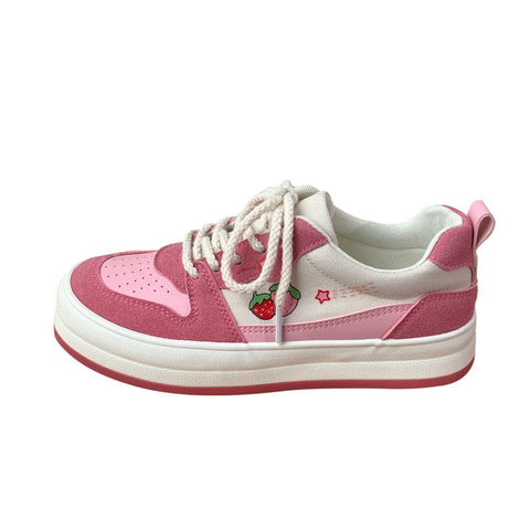 Schoolgirls Canvas Shoes Thick Bottom White Retro Sneakers Schoolgirls Canvas Shoes Thick Bottom White Retro Sneakers