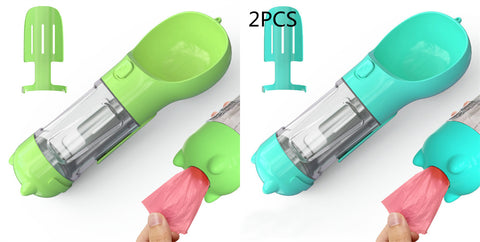 Pet Water Bottle Feeder Bowl Garbage Bag Storage Portable Pet Outdoor Travel 3 In 1 Dog Water Bottle Pet Water Bottle Feeder Bowl Garbage Bag Storage Portable Pet Outdoor Travel 3 In 1 Dog Water Bottle