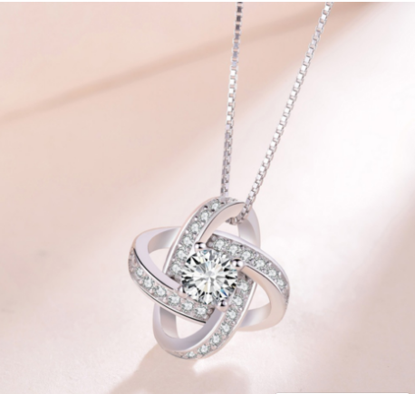 925 Sterling Silver Necklace For Women Forever Heart AAA Zircon Mosaic Necklaces & Pendants Gift 925 Sterling Silver Necklace For Women Forever Heart AAA Zircon Mosaic Necklaces & Pendants Gift