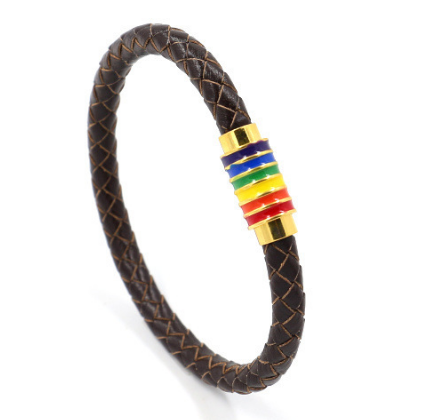 Simple Titanium Steel Rainbow Oil Drop Magnetic Bracelet Simple Titanium Steel Rainbow Oil Drop Magnetic Bracelet