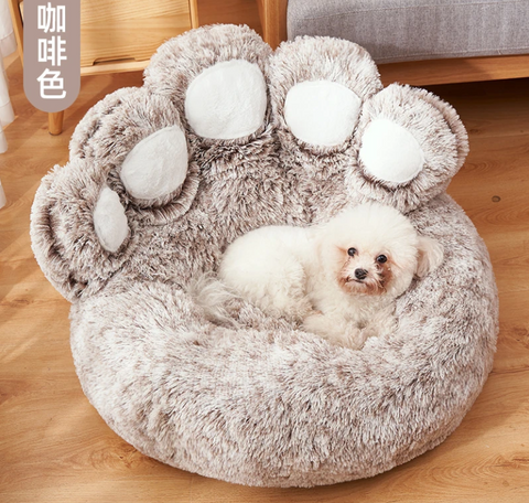 Dog Bed Cat Mat Round Large Pet House Long Plush Deep Sleeping Warm Bear Paw Shape Super Soft Cushion Calm Beds Dog Bed Cat Mat Round Large Pet House Long Plush Deep Sleeping Warm Bear Paw Shape Super Soft Cushion Calm Beds