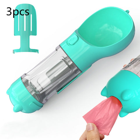 Pet Water Bottle Feeder Bowl Garbage Bag Storage Portable Pet Outdoor Travel 3 In 1 Dog Water Bottle Pet Water Bottle Feeder Bowl Garbage Bag Storage Portable Pet Outdoor Travel 3 In 1 Dog Water Bottle