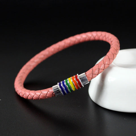 Simple Titanium Steel Rainbow Oil Drop Magnetic Bracelet Simple Titanium Steel Rainbow Oil Drop Magnetic Bracelet