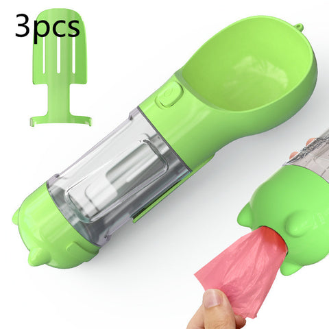 Pet Water Bottle Feeder Bowl Garbage Bag Storage Portable Pet Outdoor Travel 3 In 1 Dog Water Bottle Pet Water Bottle Feeder Bowl Garbage Bag Storage Portable Pet Outdoor Travel 3 In 1 Dog Water Bottle