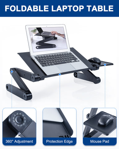 Adjustable Height Laptop Desk Laptop Stand for Bed Portable Lap Desk Foldable Table Workstation Notebook RiserErgonomic Computer Tray Reading Holder Bed Tray Standing Desk Adjustable Height Laptop Desk Laptop Stand for Bed Portable Lap Desk Foldable Table Workstation Notebook RiserErgonomic Computer Tray Reading Holder Bed Tray Standing Desk