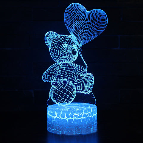 3D cute bear creative night light 3D cute bear creative night light