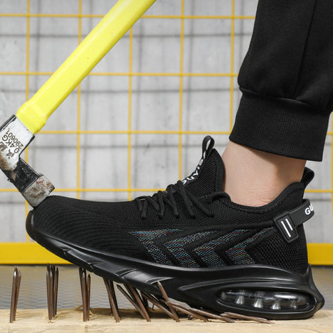 Indestructible Steel Toe Work Shoes Men Sneakers Fashion Air Cushion Safety Shoes Indestructible Steel Toe Work Shoes Men Sneakers Fashion Air Cushion Safety Shoes