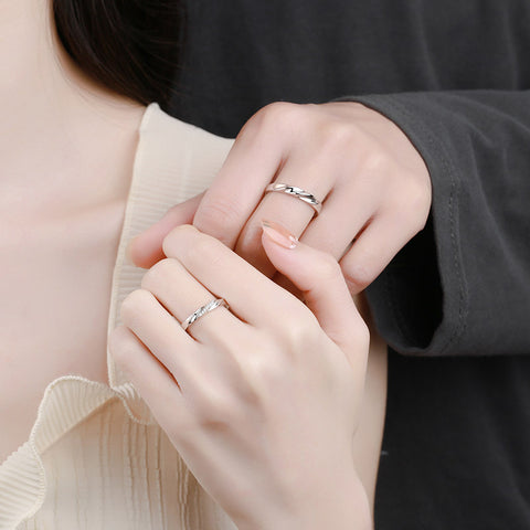 925 Sterling Silver Couple Ring Female 925 Sterling Silver Couple Ring Female