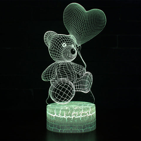 3D cute bear creative night light 3D cute bear creative night light