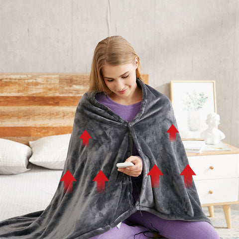 Winter Flannel Heated Blanket Cold Protection Body Warmer Usb Heated Warm Shawl Electric Heated Plush Blanket Winter Flannel Heated Blanket Cold Protection Body Warmer Usb Heated Warm Shawl Electric Heated Plush Blanket