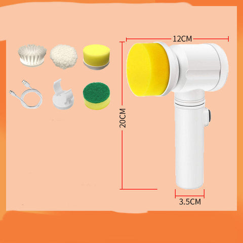 Kitchen Supplies Multifunctional Brush Electric Scrubber Rechargeable Dishwashing Brush Automatic Range Hood Stove Kitchen Supplies Multifunctional Brush Electric Scrubber Rechargeable Dishwashing Brush Automatic Range Hood Stove