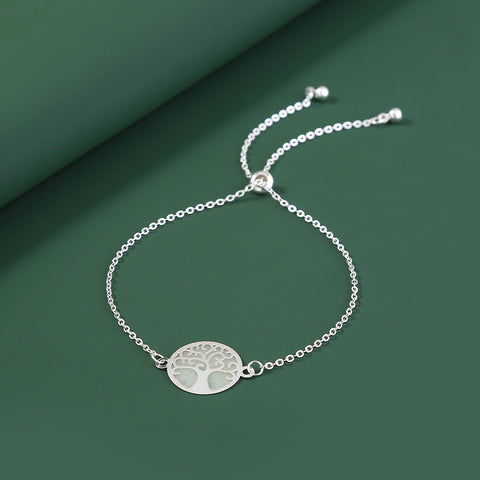 Silver Copper, tree of life, dripping oil, luminous bracelet Silver Copper, tree of life, dripping oil, luminous bracelet