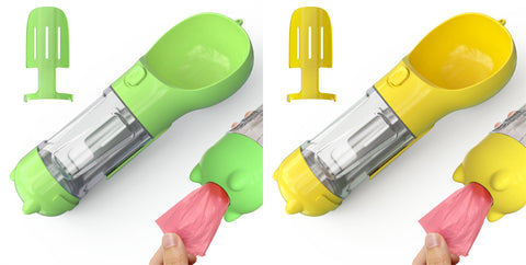 Pet Water Bottle Feeder Bowl Garbage Bag Storage Portable Pet Outdoor Travel 3 In 1 Dog Water Bottle Pet Water Bottle Feeder Bowl Garbage Bag Storage Portable Pet Outdoor Travel 3 In 1 Dog Water Bottle